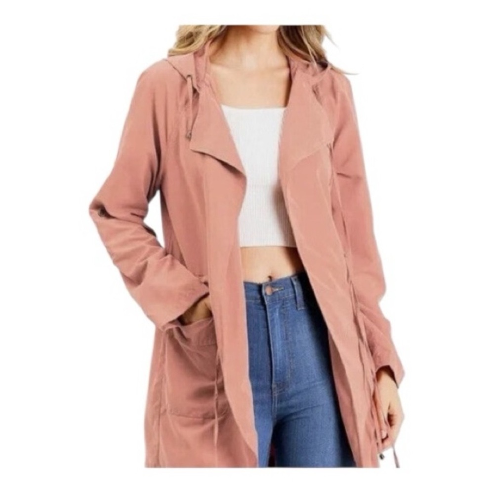 Love Tree Women's Dusty Pink Trench Coat